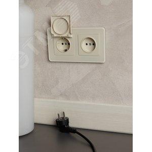 BRITE Рамка 2 поста РУ-2-2-Бр стекло песчаный RE IEK - фото 5