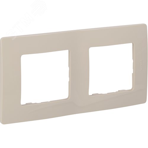 Изображение товара Рамка 2-местная слоновая кость ETIKA (шт)