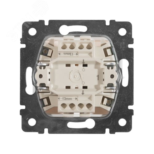 Выключатель 1-клавишный 10А безвинтовое крепление белый VALENA - фото 5