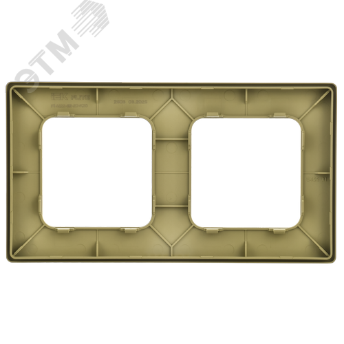 FLITE CLASSIC Рамка 2-местная РУ-2-К-ФлО оливковый IEK - фото 5