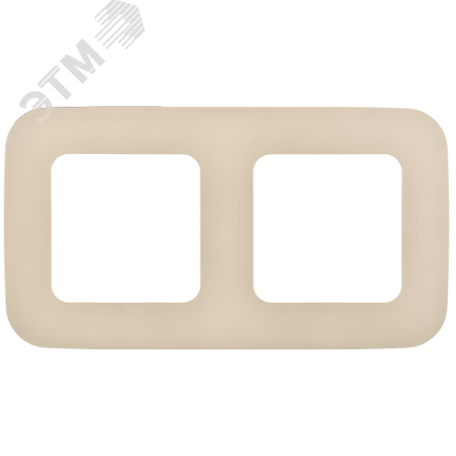 FLITE ARTISTIC Рамка 2-местная РУ-2-А-ФлСл сливочный IEK - фото 5