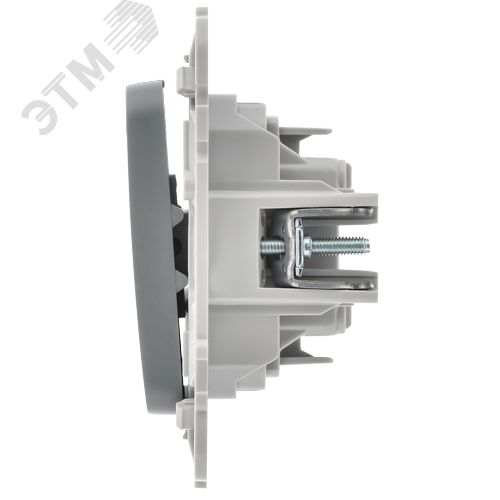 FLITE Выключатель 2-клавишный 10А ВС12-1-0-ФлС серый IEK - фото 5