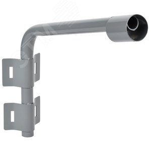 Кронштейн КР-2 под монтажную ленту 60 мм D 500 мм L 2 хомута серый LIGHTING - фото 1