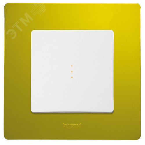 Рамка 1-местная зеленый папоротник ETIKA - фото 3