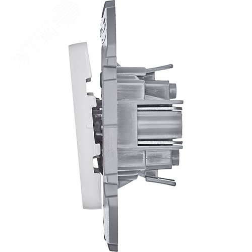 Выключатель 1-клавишный проходной 10АХ безвинтовое крепление белый INSPIRIA - фото 5