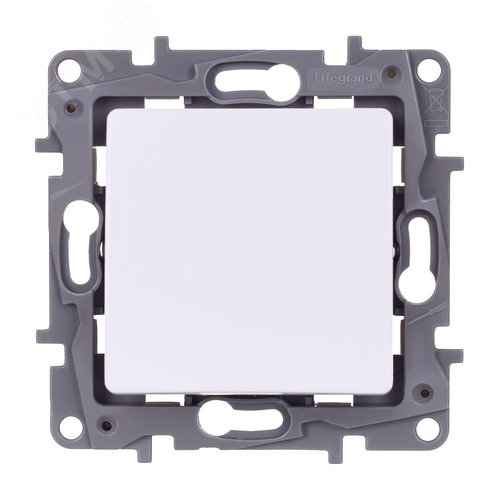 Выключатель 1-клавишный 10АХ перекрестный белый ETIKA - фото 3