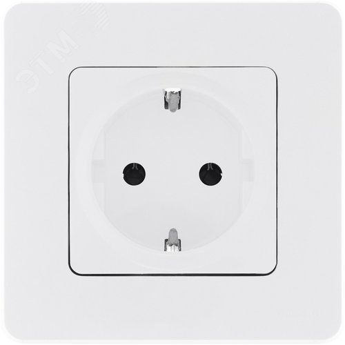 Розетка 1-местная с заземлением с защитными шторками 16А белый INSPIRIA - фото 6