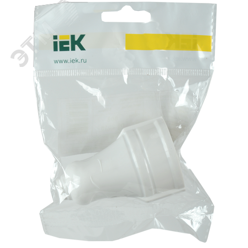 Гнездо штепсельное с заземлением белое 16А - фото 2