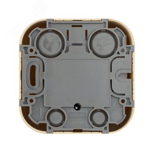 Розетка для открытой установки TV тип звезда дерево QUTEO - фото 2