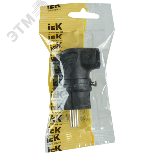 Вилка угловая каучук 16А 2Р+E IР44 ОМЕГА - фото 2