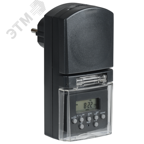 Изображение товара РТЭ-3 Розетка-таймер электр. 1мин 7дн 140on/off 16А IP44 (шт)