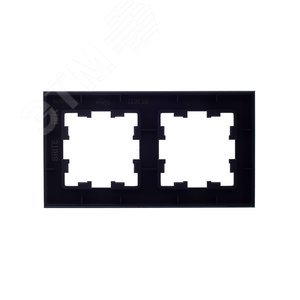 BRITE Рамка 2 поста РУ-2-2-БрТБ стекло темная бронза - фото 4