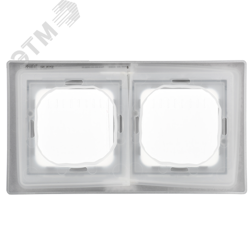 FLITE Рамка 2-местная IP55 Рпро-2-55-ФлА алюминий IEK - фото 5