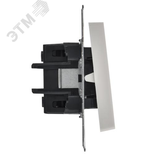 BRITE Выключатель 1-клавишный проходной 10А ВС10-1-6-БрБ белый - фото 4