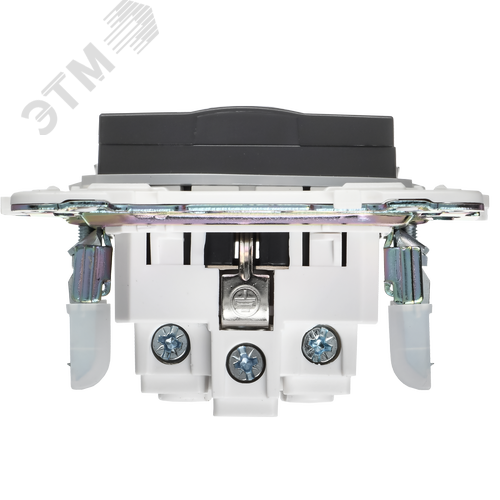 SKANDY Розетка 1-местная с заземлением с защитными шторками и крышкой 16А IP44 SK-R11G графит IEK - фото 5