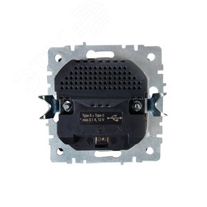 BRITE Розетка с заземлением с защитными шторками 16А с USB A+C 18Вт РЮш11-1-БрЖ жемчуг - фото 4