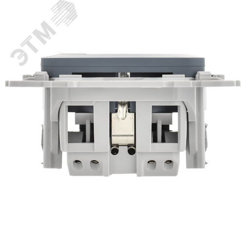 FLITE Розетка с заземлением с защитными шторками безвинтовое крепление 16А РСш11-1-ФлМ маренго IEK - фото 6