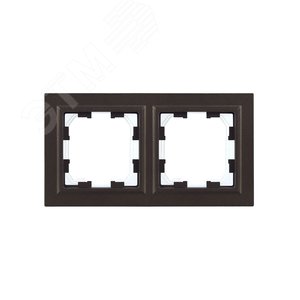 BRITE Рамка 2 поста IP44 РУ-2-БрТБ-44 темная бронза - фото 2