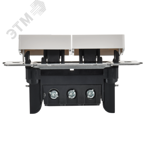 BRITE Выключатель 2-клавишный проходной 10А ВС10-2-6-БрБ белый - фото 6