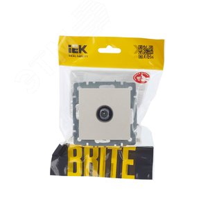 BRITE Розетка TV проходная РТВ10-0-БрЖ жемчуг - фото 7