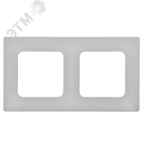 FLITE CLASSIC Рамка 2-местная РУ-2-К-ФлА алюминий IEK - фото 5