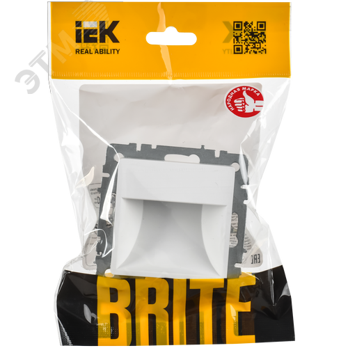 BRITE Подсветка светодиодная встраиваемая ПЛ20-БрАБ арктический белый IEK - фото 6