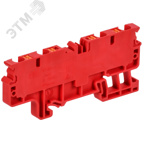 ARMAFIX Клемма пружинная Push In CP-MC 4 вывода 4мм2 красная IEK - фото 3