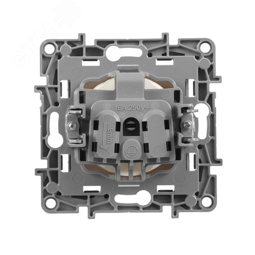 Розетка 1-местная без заземления без защитных шторок 16А слоновая кость ETIKA - фото 6