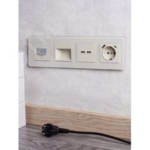 BRITE Розетка USB A+A 5В 3,1А РЮ10-1-БрКр бежевый - фото 8