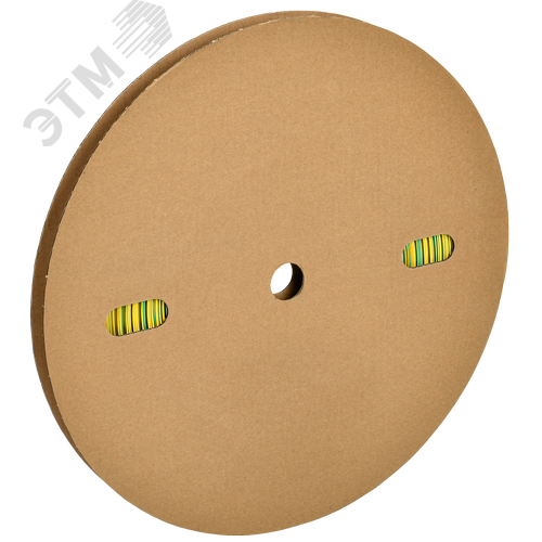 Изображение товара Трубка термоусадочная ТУТ 10/5 желто-зеленая (100м) (упак)