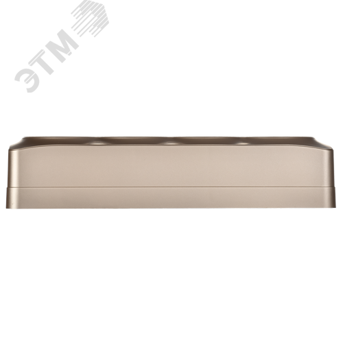 GLORY Розетка 4-местная для открытой установки с заземлением без защитных шторок 16А РС24-3-ХШм шампань матовый IEK - фото 3