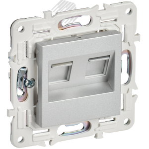 Изображение товара SKANDY Розетка компьютерная двойная RJ45 кат.5E SK-K03S серебряный IEK (шт)