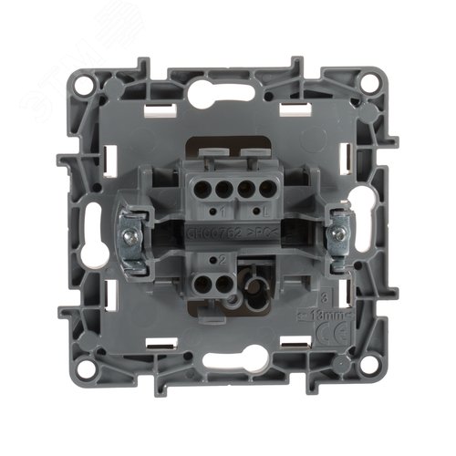 Выключатель 1-клавишный проходной 10А безвинтовое крепление слоновая кость ETIKA - фото 5