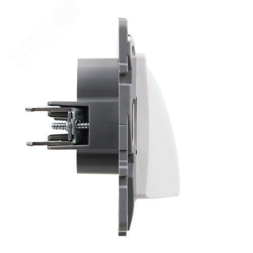 Вывод кабеля с зажимом для кабеля белый ETIKA - фото 7