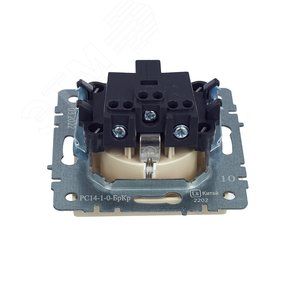 BRITE Розетка с заземлением с защитными шторками 16А РС14-1-0-БрКр бежевый - фото 5