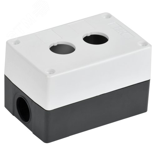 Изображение товара Корпус КП102-Р для кнопок 2 места белый (упак)