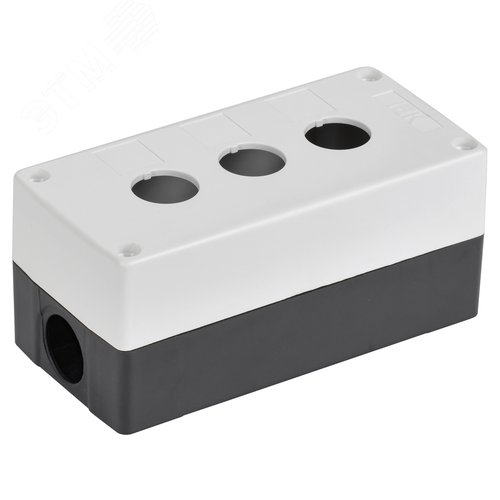 Изображение товара Корпус КП103-Р для кнопок 3 места белый (упак)