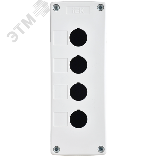 Корпус КП104-Р для кнопок 4 места белый - фото 3