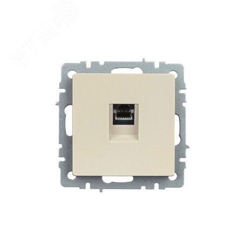 BRITE Розетка компьютерная RJ45 кат.5E РК10-БрКр бежевый - фото 2