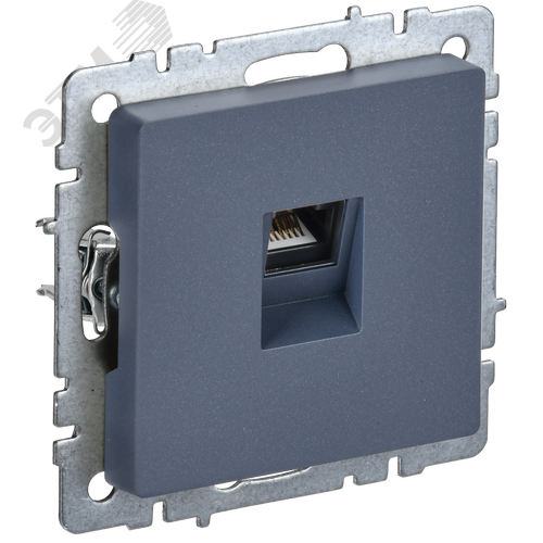 BRITE Розетка компьютерная RJ45 кат.5E РК10-БрМ маренго - фото 1