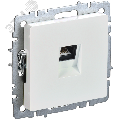 BRITE Розетка компьютерная RJ45 кат.5E РК10-БрЖ жемчуг - фото 1