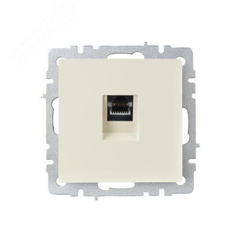 BRITE Розетка компьютерная RJ45 кат.6 РК11-БрКр бежевый IEK - фото 2