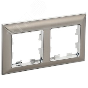 Изображение товара BRITE Рамка 2 поста РУ-2-Бр хром/никель IEK (шт)