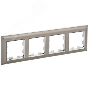 Изображение товара BRITE Рамка 4 поста РУ-4-Бр хром/никель IEK (шт)