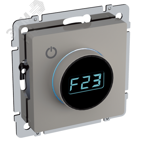 Изображение товара BRITE Термостат электронный с индикацией ТС10-1-БрКр бежевый IEK (шт)