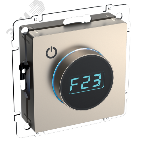 Изображение товара BRITE Термостат электронный с индикацией ТС10-1-БрШ шампань IEK (шт)