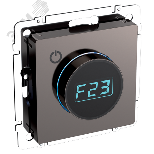 Изображение товара BRITE Термостат электронный с индикацией ТС10-1-БрТБ темная бронза IEK (шт)