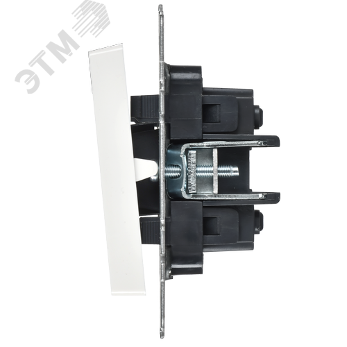 BRITE Выключатель 2-клавишный перекрестный 10А ВС10-2-3-БрБ белый IEK - фото 3