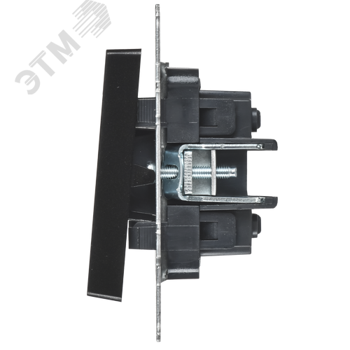 BRITE Выключатель 2-клавишный перекрестный 10А ВС10-2-3-БрЧ черный IEK - фото 3