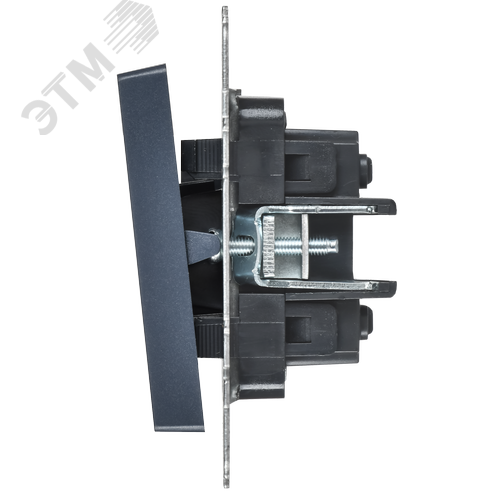BRITE Выключатель 2-клавишный перекрестный 10А ВС10-2-3-БрМ маренго IEK - фото 3